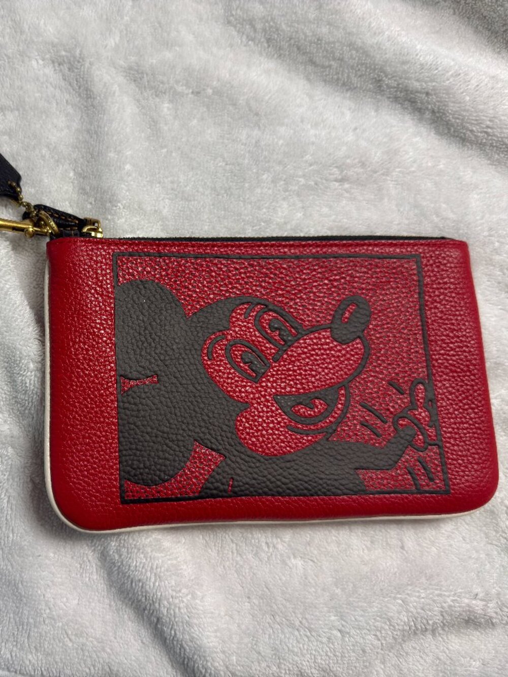 RARE Coach Disney Mickey Mouse x Keith Haring Small Wristlet .  Fast shipper.